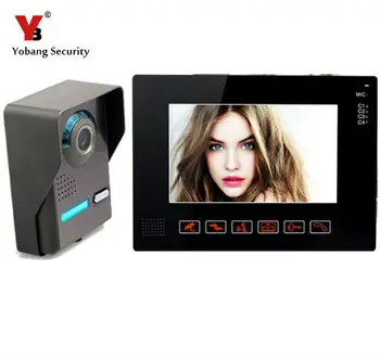 

Yobang Security- 9" Door Monitor 700TVL Color Video Doorphone Intercom System Touch Key Access Control Doorbell Video Intercom