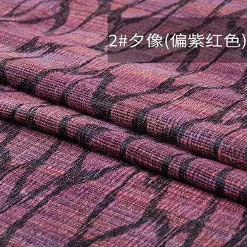 

3colour Printing dyeing fragrant woven wool cotton fabric coat / woolen tweed tecido telas christmas tulle dresses fabric A109