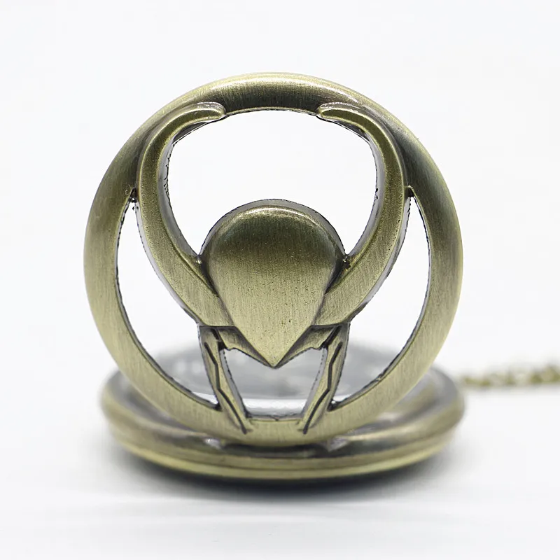 Мода фильм тема Тор Локи карманные часы Марвел Мстители том Хиддлстон кулон кварцевые часы с ожерельем TD2074