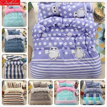 

Duvet Cover 3/4 pcs Bedding Sets Quilt Comforter Pillow Case Soft Cotton Bed Linen Single Full Double Queen Super King Size Kids