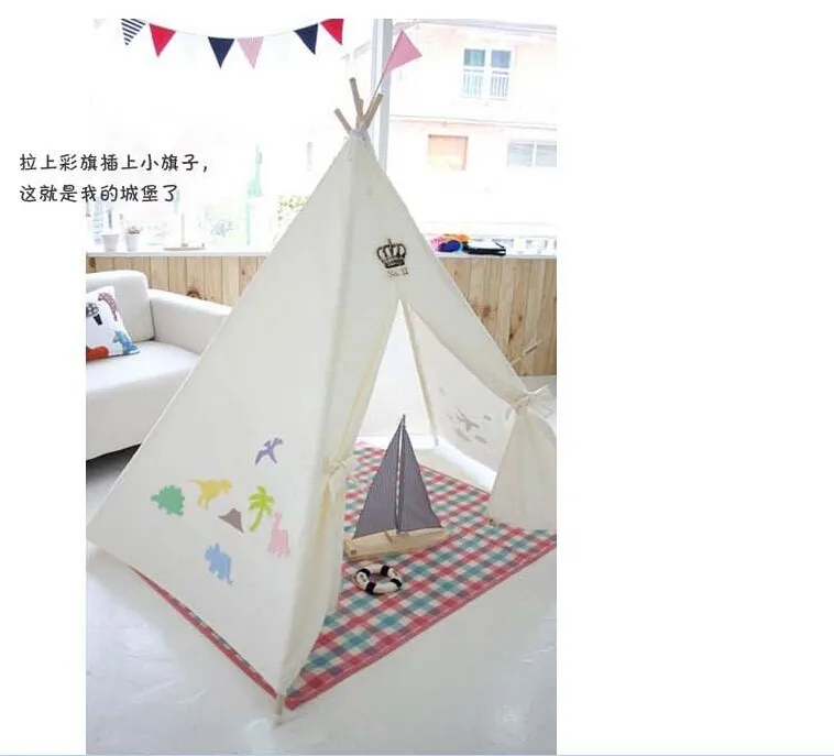 Рождественские палатки teepee хлопок детская палатка крытый Кукольный дом игровой домик открытый праздник подарки для детей