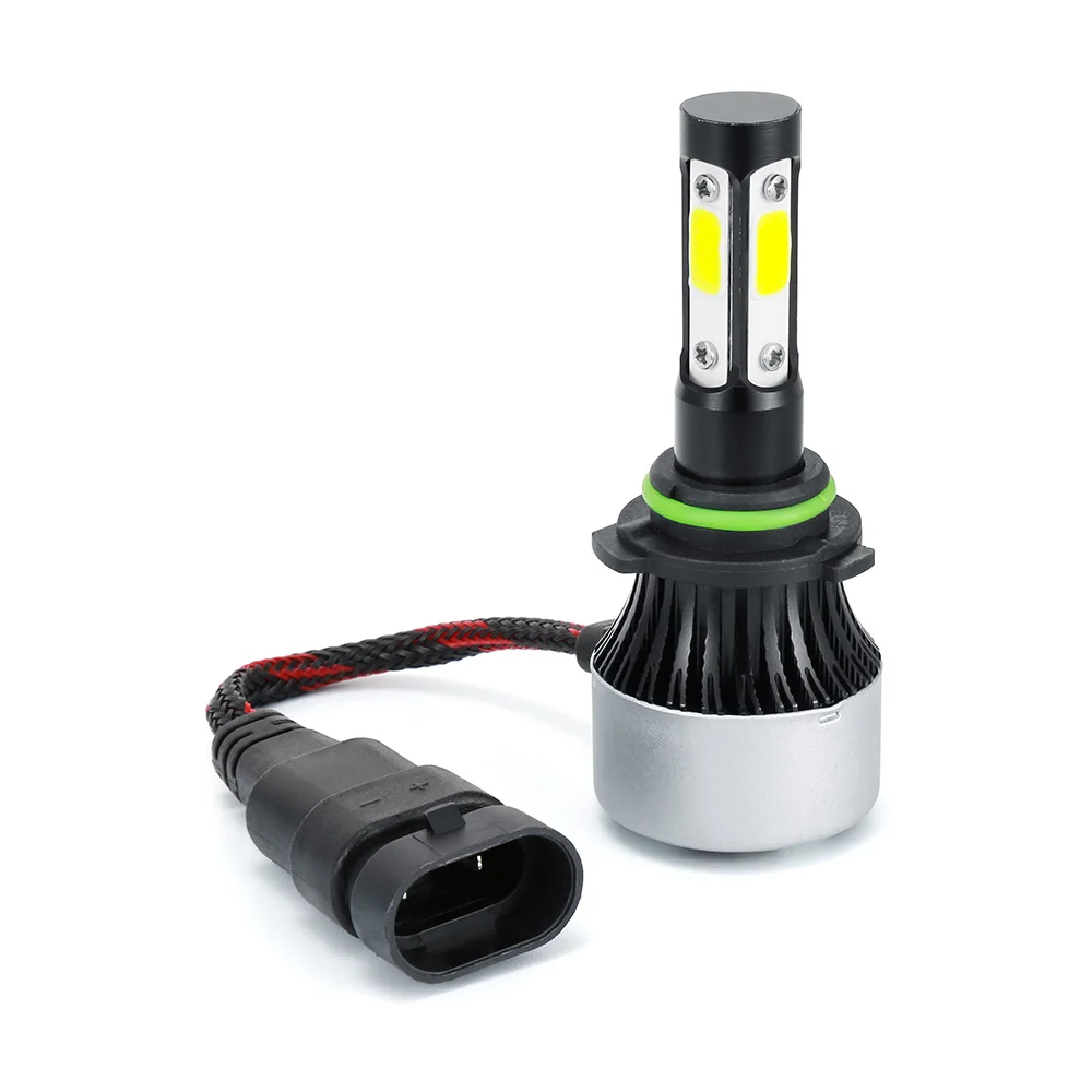 Aootogo 2 шт. X7 4 стороны H7 H11 Светодиодный фонарь для фар автомобиля 72 Вт 16000LM 6500 к COB H4
