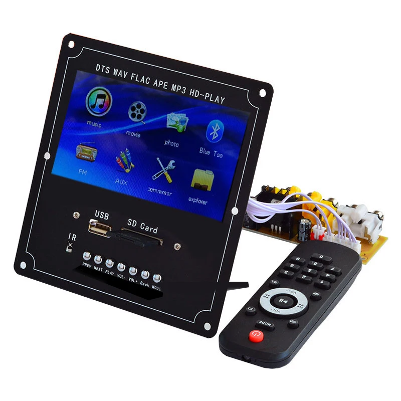 DTS модуль Bluetooth без потерь беспроводной Bluetooth аудио видео декодер ЖК-экран mp4/mp5 HD видео APE/WAV/MP3 декодирующая плата