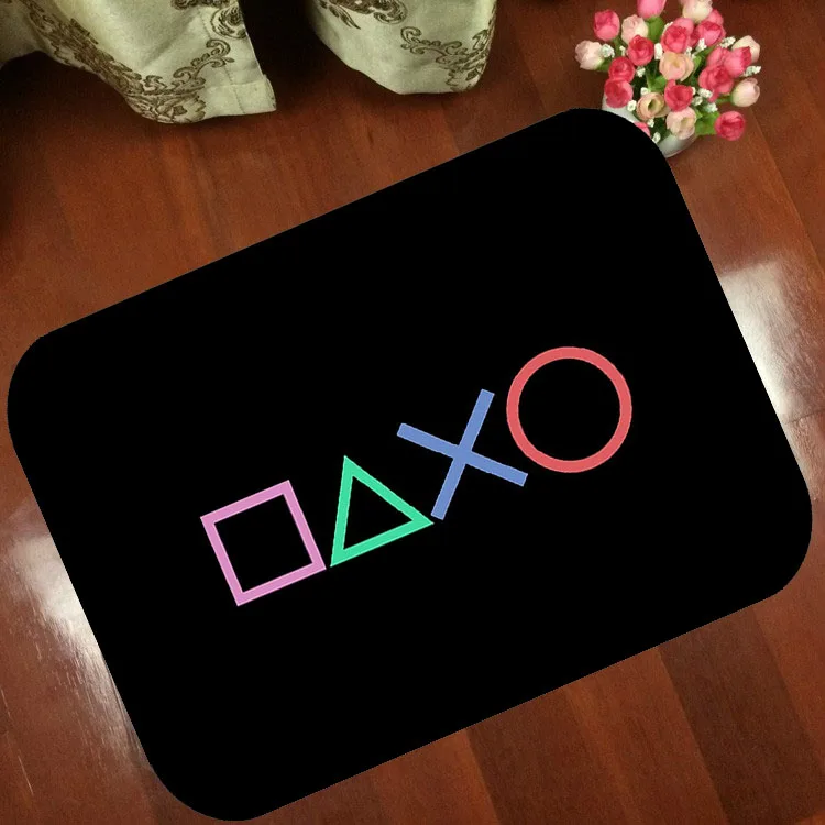 

Mats Anti Slip Floor Mat Fashion Design Playstation Buttons Carpet Printed Pattern Carpet Rug for Bathroom Door Living Room
