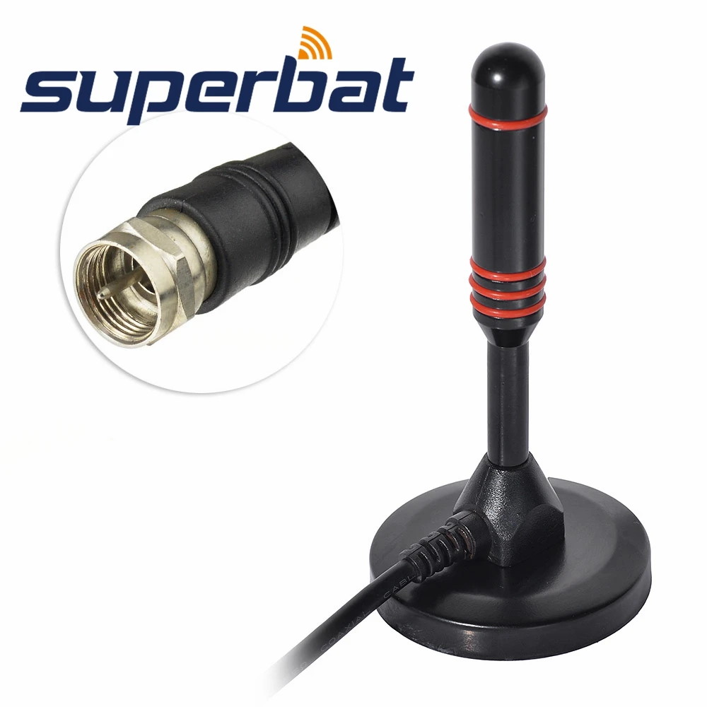 Антенна Superbat DAB + TV T2 цифровой разъем F воздушная портативная комнатная/наружная
