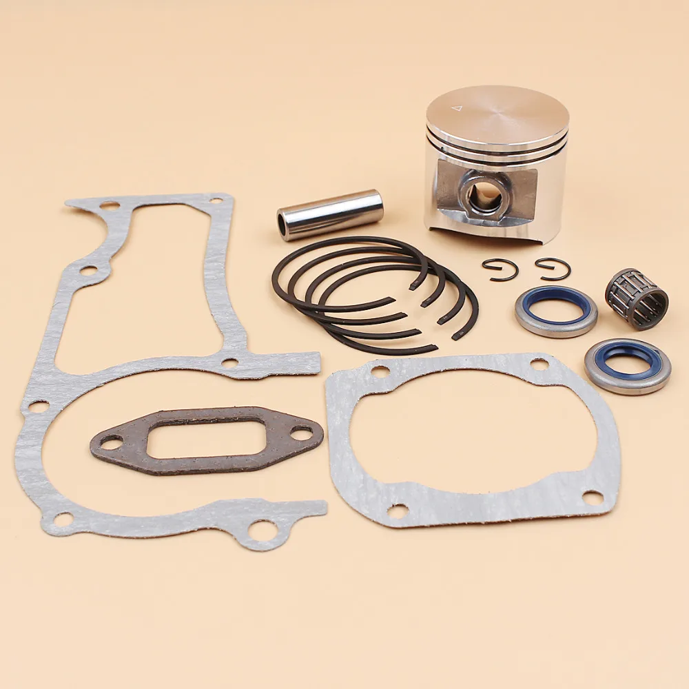 50mm Piston Ring Oil Seal Gasket Bearing Kit For Husqvarna 365 362 371 372 XP 372XP Chainsaw Engine Parts 2