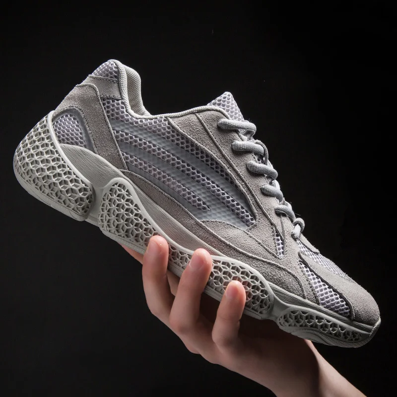 

2019 New Mesh Men Casual Shoes Lace-up Men Shoes Lightweight Comfortable Breathable Walking Sneakers Anti Slippery Flats Shoes