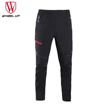 

WHEEL UP Men Winter Thermal Cycling Pants Mtb Downhill Mounhtain Bike Fleece Pants Bicycles Long Trousers Cycling Clothing