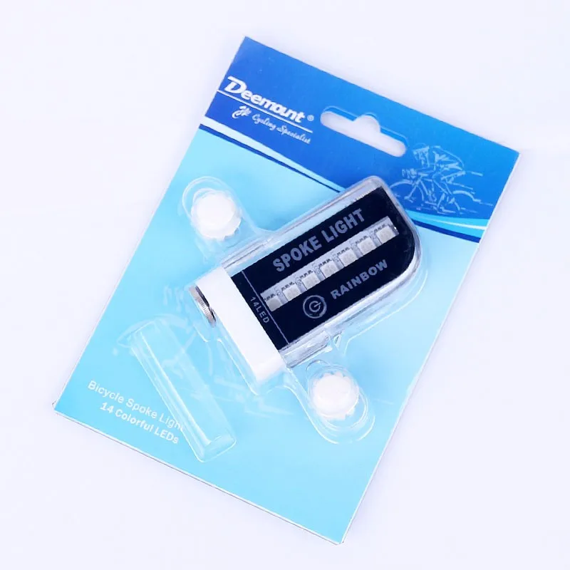 Best Deemount 14 RGB Colorful LEDs Bike Bicycle Accessories Bycicle Tire Light Mtb Mountain Bike LED Wheel Spoke Light 30 Patterns 6 Best Deemount 14 RGB Colorful LEDs Bike Bicycle Accessories Bycicle Tire Light Mtb Mountain Bike LED Wheel Spoke Light 30 Patterns 6