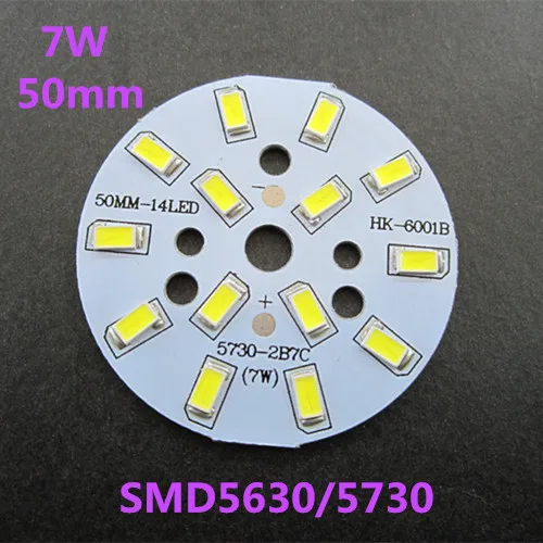 10 Pezzo 7 W 5730 Smd Piastra 50Mm 14 Led Panel Lampada Per Led Lampada A Risparmio Energetico Illuminazione Fai Da Te