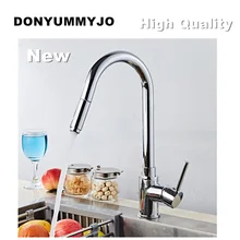 DONYUMMYJO Новый Дизайн Высокое Качество 360 вращающихся кран серебристый хром поворотный раковина смеситель кухонный кран
