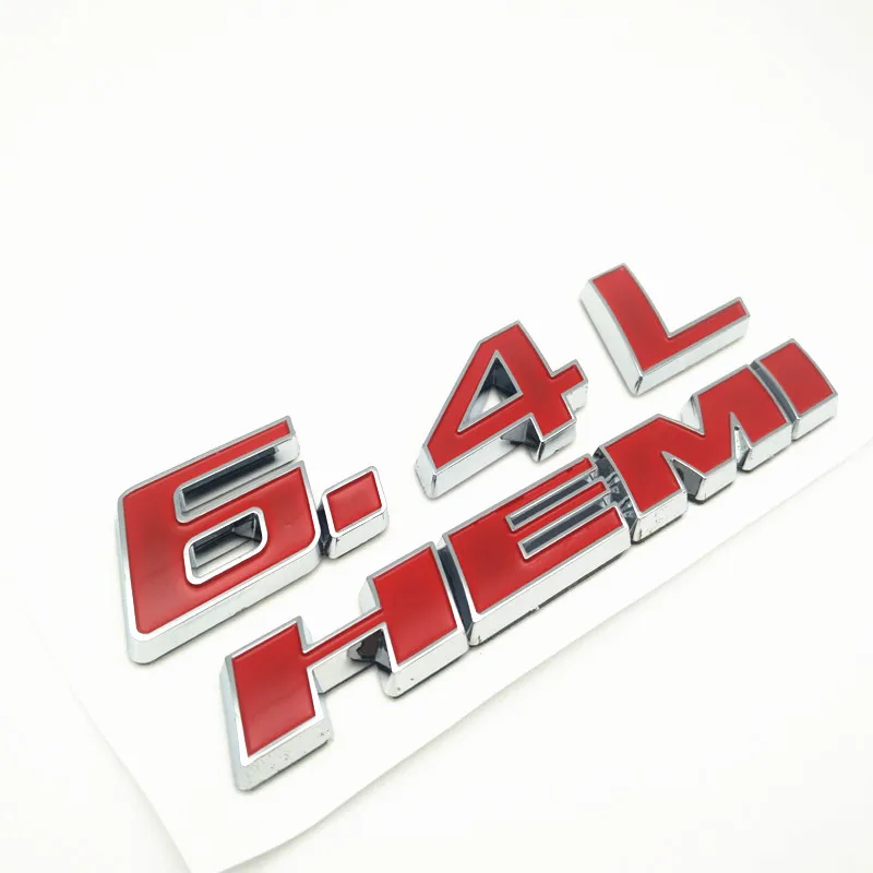 FDIK 6.4L Hemi значок для автомобиля эмблема наклейка подходит Chrysler Dodge Jeep Challenger