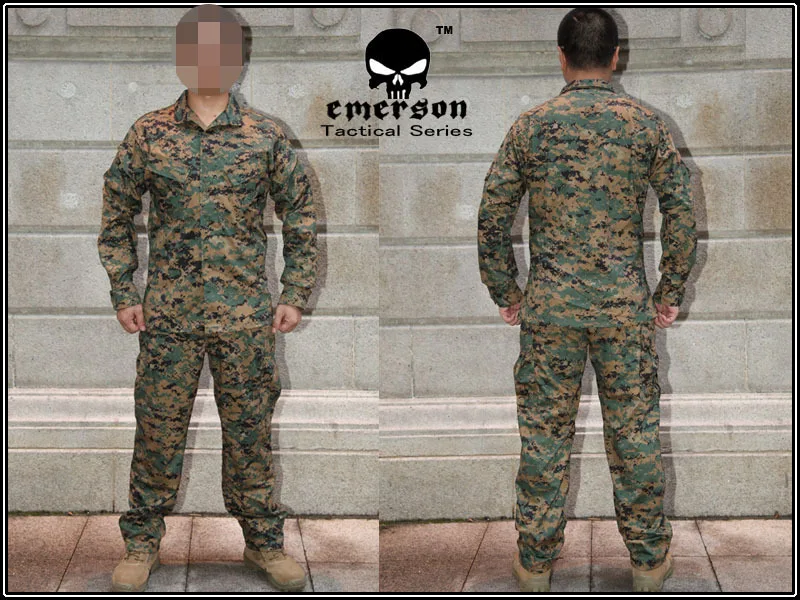 EMERSON MCCUU Combat Uniform дикий открытый джунгли цифровой камуфляж MARPAT Лесной костюмы EM6884