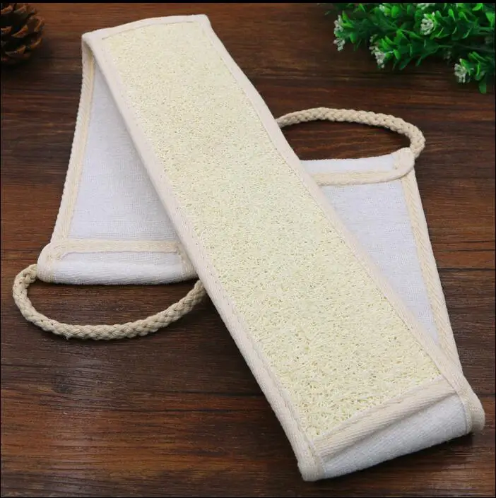 3piece Natural Loofah Bath Rub Brush Exfoliate Pull Back Strip Rub Back