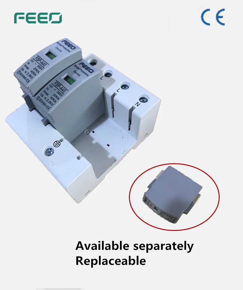 FEEO SPD AC 3P 385V Защита от перенапряжения Молниезащита от перенапряжения