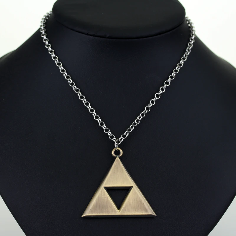 Feimeng ювелирные изделия игра Легенда о Зельде ожерелье Triforce треугольник кулон для