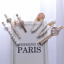 Корейские жемчужные заколки с цветком для женщин, элегантные ювелирные изделия, заколки для волос, Шпилька для волос на день матери, аксессуары на продажу