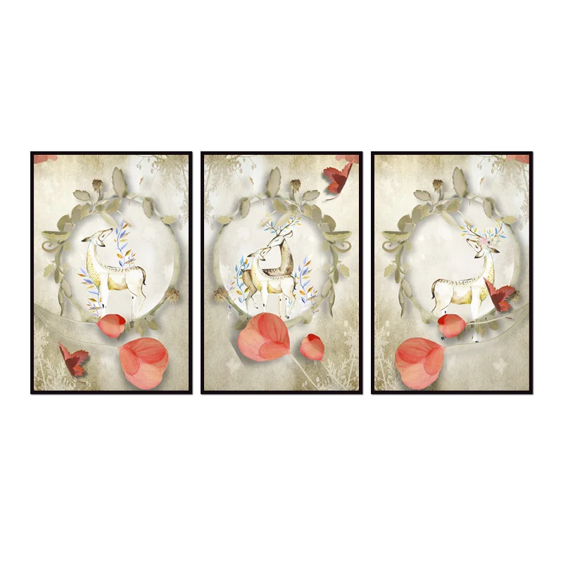 

Factory wholesale (No Framed) Modern abstract flower series Canvas Print On Canvas Printing Wall Pictures 12YM-A-603