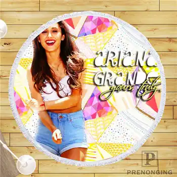 

Custom DIY Customized Microfiber Fabric ariana_grande (1)@ Round Beach Blanket Towel Printed on Demand 150cm #19-01-28-3-106