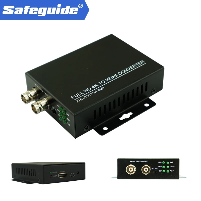 Автоматическое распознавание 4 К 720 P/1080 P TVI 8MP AHD 5MP CVI 5MP CVBS, чтобы HDMI конвертер для Камера CCTV тестер конвертер