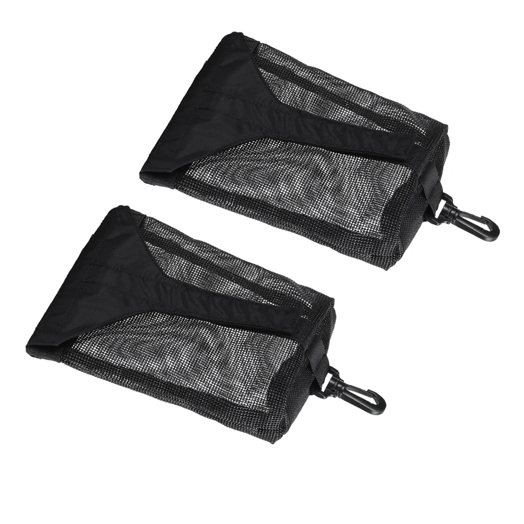 2 Pcs Scuba Diving Weight Pocket Dive Accessories Holder Mesh Pouch Organizer Bag with Clip Equipment Accessories
