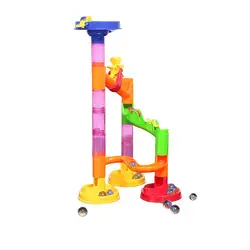 29 шт. бусина бегать игрушки для детей DIY строительные блоки Образование орбитальный шар трек для бега и гонок игрушечная башня строительные
