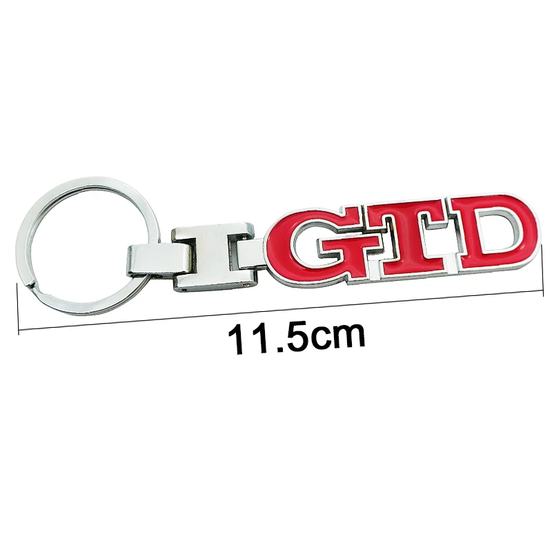 3D автомобильный брелок GTD с логотипом для Volkswagen VW Golf 4 5 6 7 Polo Passat B5 B6 B7 Touran Tiguan Bora