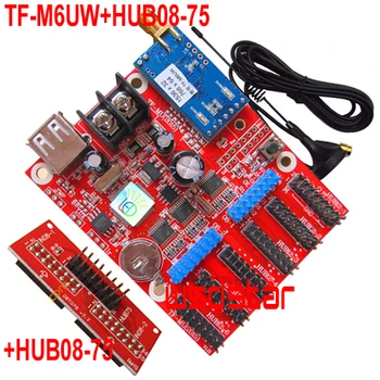 

TF-M6UW+HUB08-75 USB & WIFI communication LED controller card Support P10/P8/P6/P5/P4 Seven Color LED Display