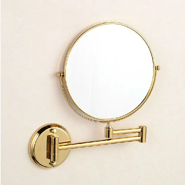 حمام مرايا 8 بوصة المزدوج الذهبي مرايا 1x3 المكبر النحاس التجميل الحمام مزدوجة الوجه الحائط مرآة لوضع المكياج 1308A حمام مرايا 8 بوصة المزدوج الذهبي مرايا 1x3 المكبر النحاس التجميل الحمام مزدوجة الوجه الحائط مرآة لوضع المكياج 1308A