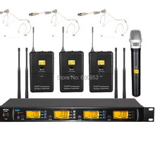 MiCWL аудио UHF беспроводной караоке микрофон системы 1 ручной 3 цвета кожи мини всенаправленный Двойной наушники цепляющиеся за уши