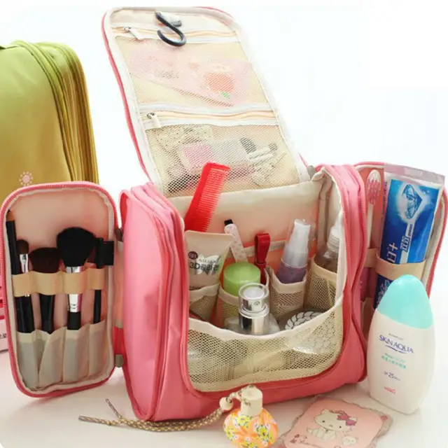 Multifunctional Woman Toiletry Makeup Kit Bag Storage Waterproof Multifunctional Woman Toiletry Makeup Kit Bag Storage Waterproof Cosmetic Picnic Handbag Organizer Travel
