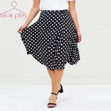 Сетчатая юбка в складку Плюс Размер Женская юбка 5xl 6xl 7xl летние асимметричные юбки женские s Perspective Faldas Mujer Moda Новинка