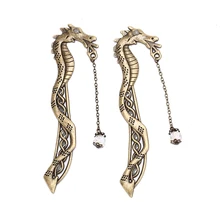 2 шт металлический светящийся дракон лист Пернатый люминисцентная Закладка классические лепестки бусины закладки одиночные