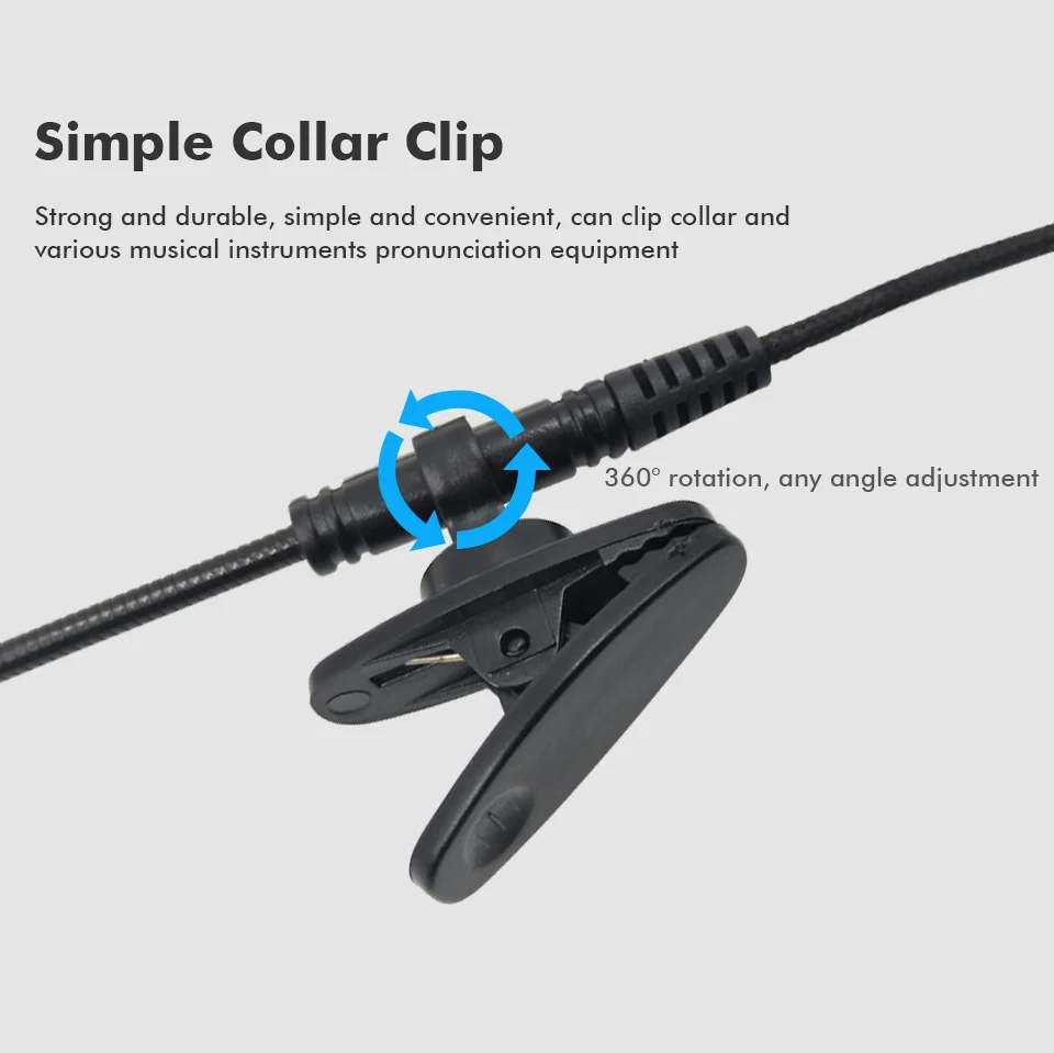 Mini Microphones Lapel Lavalier Microphone Handheld 3.5mm MIC For Computer Lavalier Microphone Clip FM wireless for choose (5)