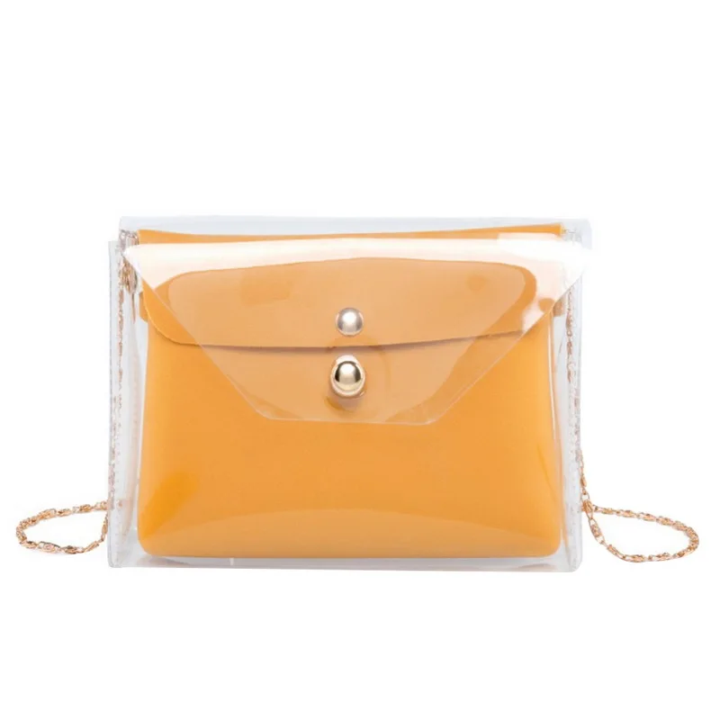 

HEFLASHOR Transparent Shoulder Bags Women mini Bags Purse Handbags Crossbody Bag Clutch Phone Purse Bag borsa donn feminina