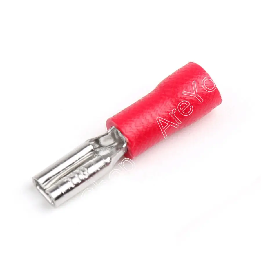 

Areyourshop Crimp Terminal FDD1-110 Insulated Female Spade Connector Crimp Terminal 22-16AWG Red 100PCS NEWEST Spade Crimp