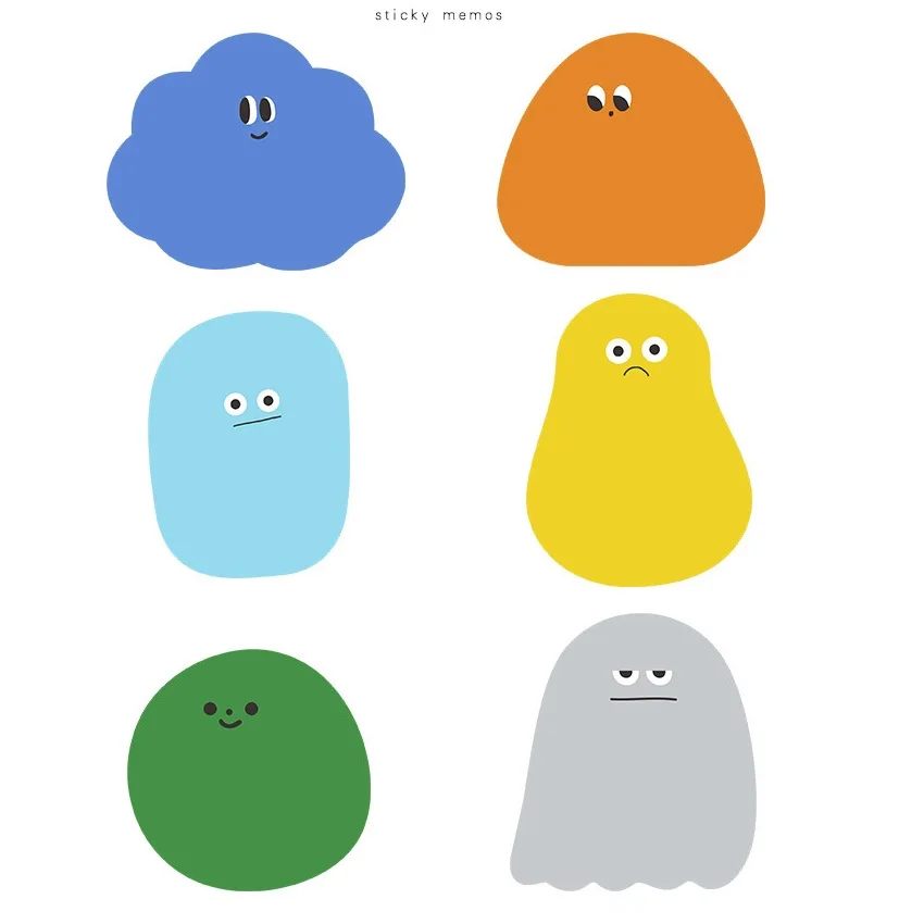 6 шт. бумажные наклейки для заметок kawaii cloud post memo pad планировщик закладки