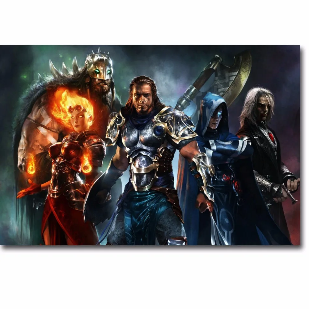

J1718- Magic The Gathering MTG Card Games Minimalist Pop 14x21 24x36 Inches Silk Art Poster Top Fabric Print Home Wall Decor