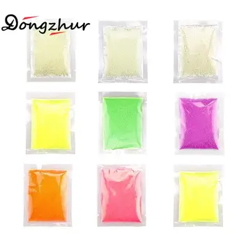 

Colorful Party Diy Fluorescent Super Luminous Particles Glow Pigment Bright Glow Luminous Sand Toy Glowing In The Dark Sand