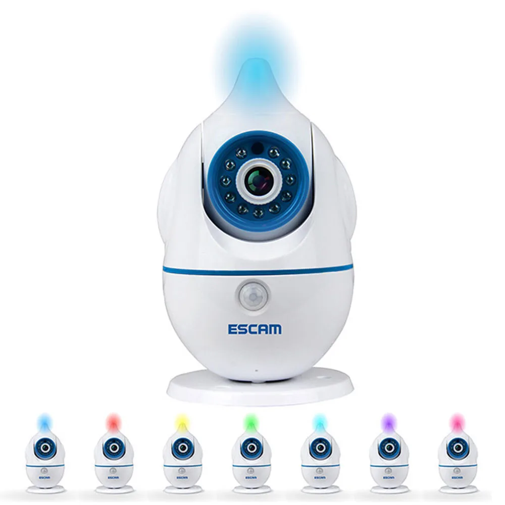 

ESCAM Penguin QF521 Wireless WiFi Baby Monitor 1280*720P 1.0MP Support Two-Way Audio Pan/Tilt Rotation IP Camera Night Vision
