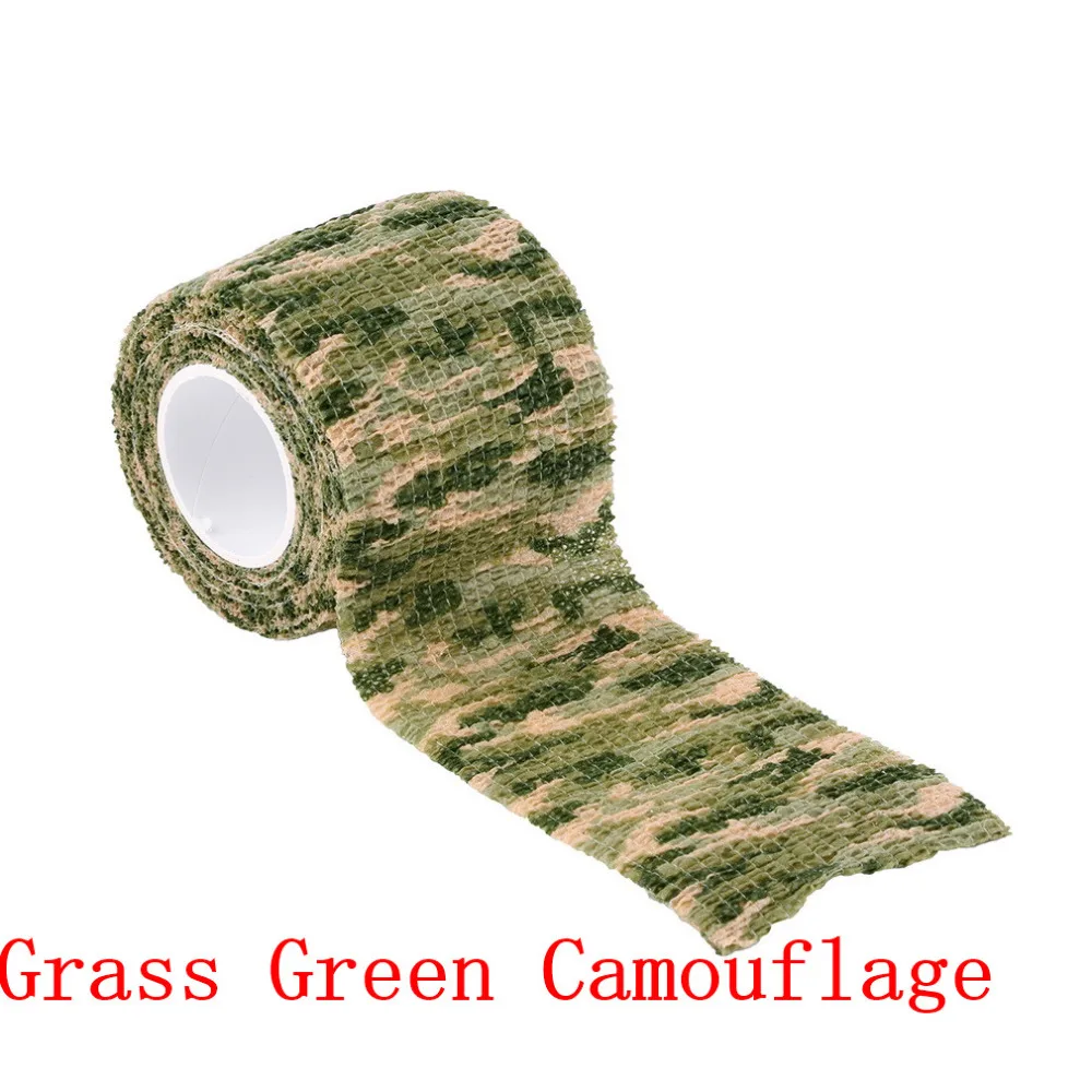 

2018 1PC Adhesive Military Worldwide 1 Roll Camo Stretch Bandage Camping Hunting Camouflage Tape for Gun Cloths