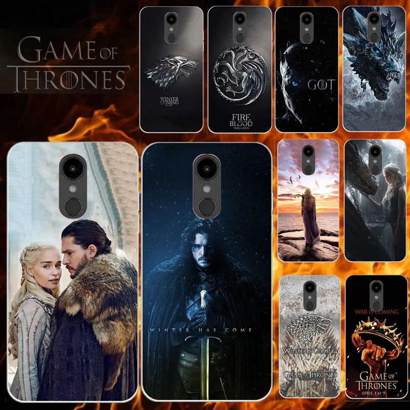 

Phone Case For LG K11 K10 K9 K8 K7 K5 2018 2017 V 50 40 30 Stylo 4 STYLUS 3 2 X Power 3 2 G 7 6 5 Q 8 7 6 Game Of Thrones Cover