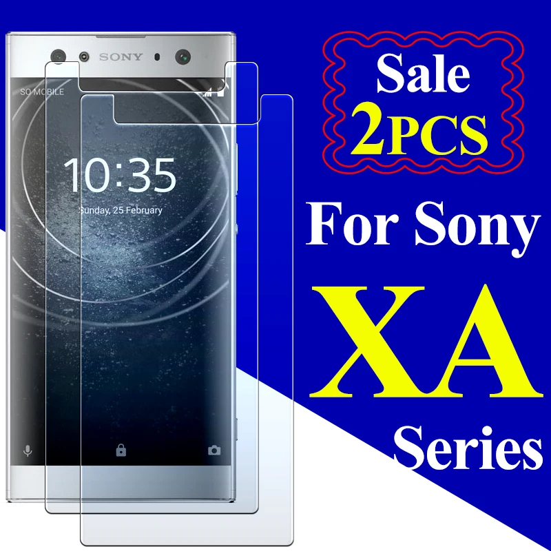 

2PCS/lot Protective Glass On For Sony Xperia XA2 Ultra Screen protector XA1 AX1 AX2 XA 1 2 X A Screenprotector Tempered Case