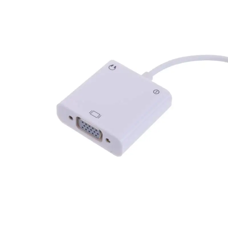 VGA видео адаптер Micro USB к VGA адаптер конвертер кабель с 3,5 мм аудио кабель для samsung htc LG мобильный телефон