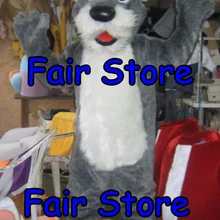 Плюшевый шнауцер собака костюм талисмана Взрослый размер щенок собака животное маскот наряд Рождество Хэллоуин Вечеринка маскарадный костюм