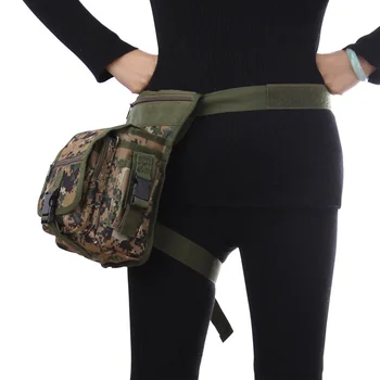

Portable Men Waist Bags With Belt Camouflage Waterproof Nylon Tool Pack Tactics Game Man Leg Bags For FA$B Women bag