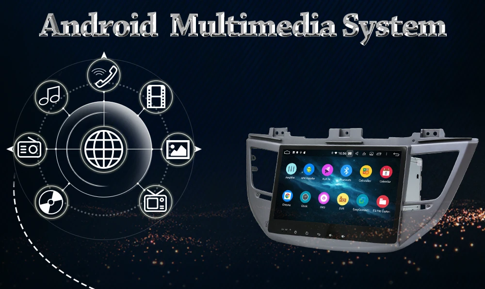 Sale Owtosin Car Radio Multimedia Video Player Navigation GPS Android 9.0 For Hyundai Tucson 2015 2016 2017 Car 4GB RAM 32GB ROM DSP 2