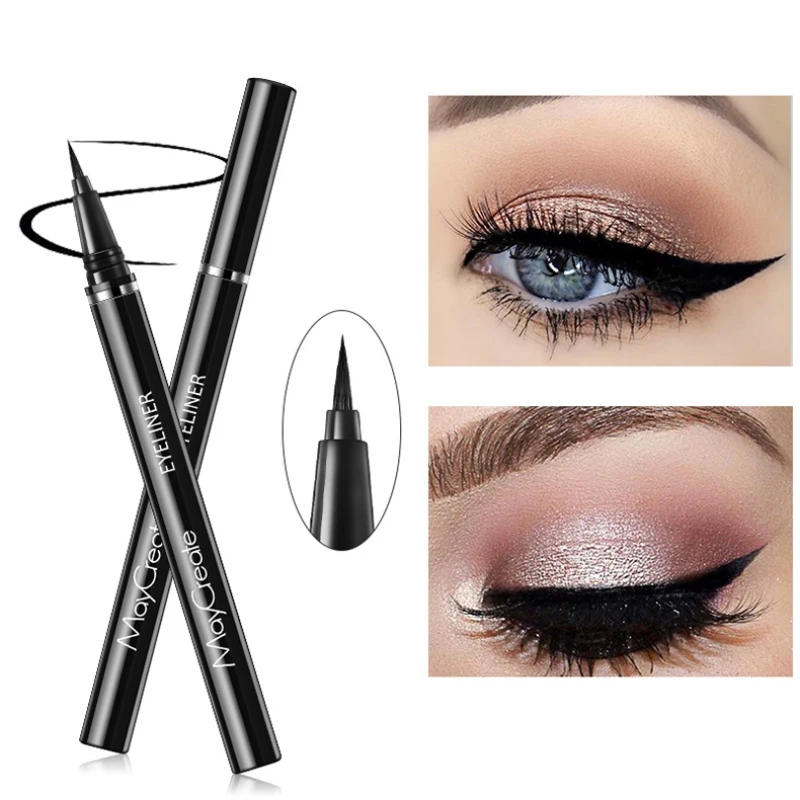 24 Hours Waterproof Eyeliner Water Resistance Smudge-proof Long Lasting Quick Drying Liquid Eyeliner