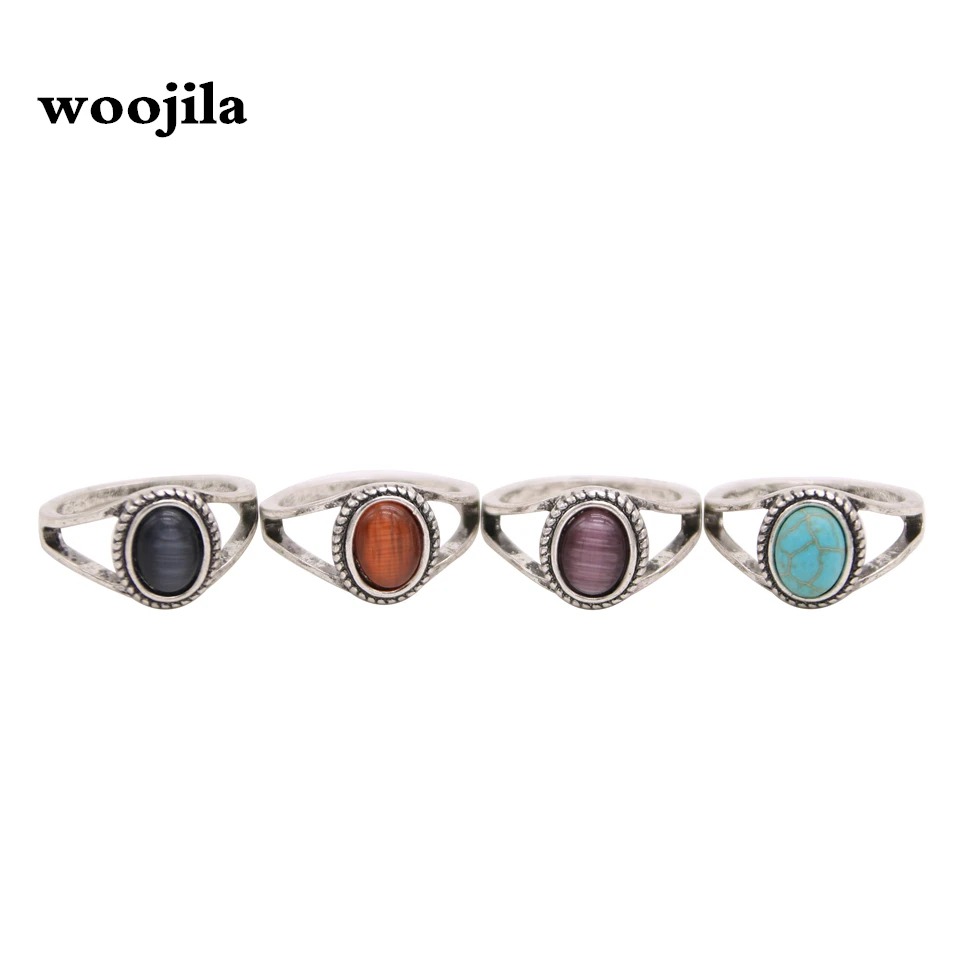 

Fashion antiqued rings, Artificial blue stone rings, Purple stone red stone rings for women