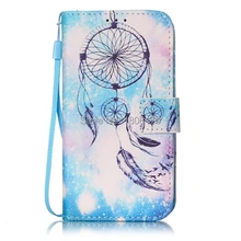 Кожаный чехол кошелек Datura Flower Skull для Iphone 8 7 6 6S Plus 5 5S SE Ipod touch 6th 5th